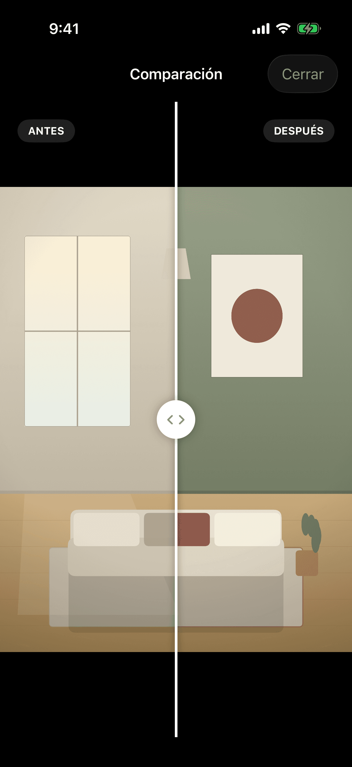 ReDiseña before and after